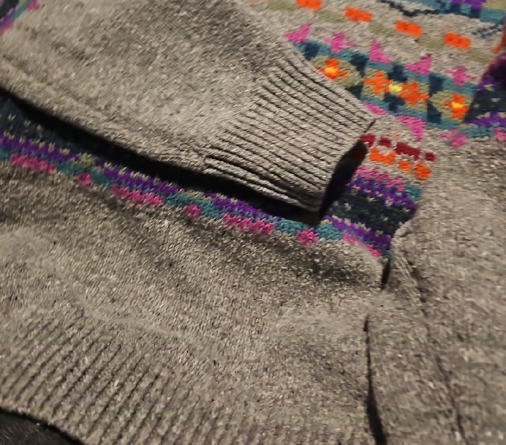 Chaps Sweater Multicolor Pattern Crew Neck Medium… - image 5